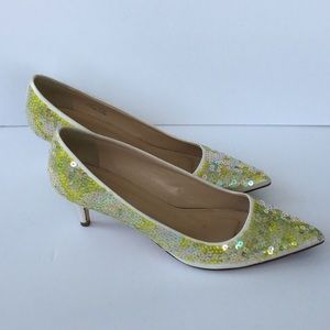 J Crew Collection Dulci sequin kitten heel pump